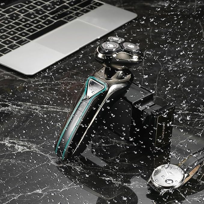 Electric Shavers for Men Wet Dry Waterproof Electric Shaver for Men Wet Dry Beard Electric Razor Facial Shaving Machine Rechargeable LCD