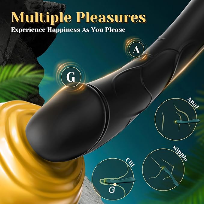 Handheld Vibrating Massager - Clitioral Relaxes Muscles Tool Viboators Toy Couples Clitioral Sucker High Frequency Silent Personal Massage Adult Tools Relaxation Portable PO1W02z (Black)