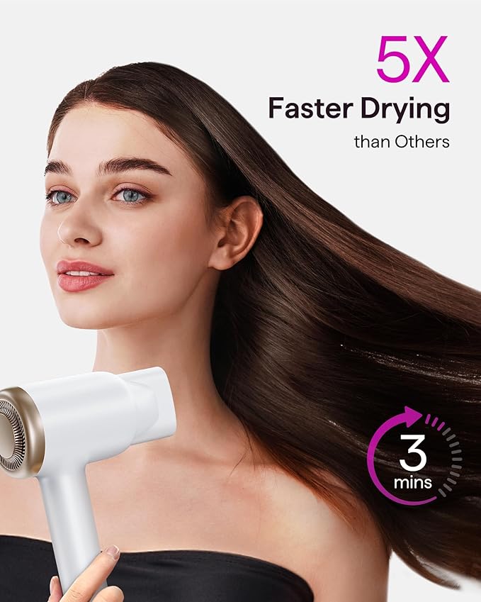Wavytalk Turblow Pro Fast Drying Hair Dryer and Heat protectant Spray for Hair 5 Fl Oz