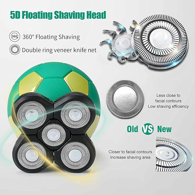 Head Shavers for Bald Men Electric Shaver 5 Head Razor Bald Beard Hair Skull Trimmer Beard Remover Men