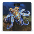 Blue Ringed Octopus Weight Scale Large Bathroom Scales Digital Weight with Bright LED Display Non Slip Automatic Weighing Scale Fashion Weighing Machine for Body