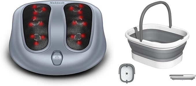 Nekteck Foot Massager and Collapsible Foot Bath
