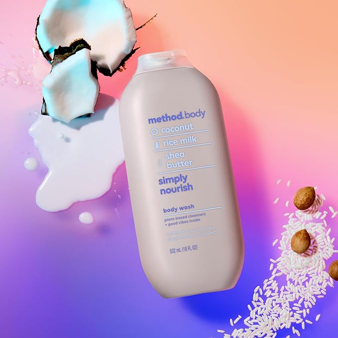 Method Body WashSimply NourishParaben and Phthalate Free18 oz(Pack of 6)