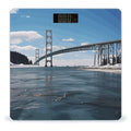 Mackinac Suspension Bridge Scale for Body Weight Anti-Slip Digital Bathroom Scale Sturdy Toughened Glass Weighing Scales High Precision Safe Rounded Corners Smart Scales
