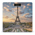 French Paris Tour Eiffel Tower Bathroom Scale for Body Weight with High Precision Large LCD Backlight Display Digital Weighing Scale with BMI Capacity Up to 180kg