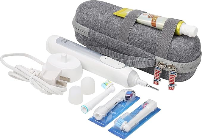 Khanka Hard Case Replacement for Electric Toothbrush + Andis 17150/17200 Profoil Lithium Shaver Case Only