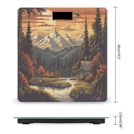 Great Outdoors Digital Bathroom Scale for Body Weight Weighing Scale with Backlit LCD Display High Precision Measurements &amp Measures Weight Up to 180kg