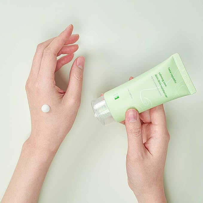 Face Republic Soothe &amp Protect - Calming Care AHA/BHA Moisturizer + Purity Sun Essence | SPF 50+ Broad Spectrum UV Sunscreen | Vegan Korean Skin care