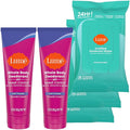 Lume Whole Body Deodorant Plus Sweat Control - Smooth Cream Tube (Soft Powder) and Lume Acidified Deodorant Wipes - 24 Hour Odor Control - Aluminum Free Baking Soda Free Skin Loving