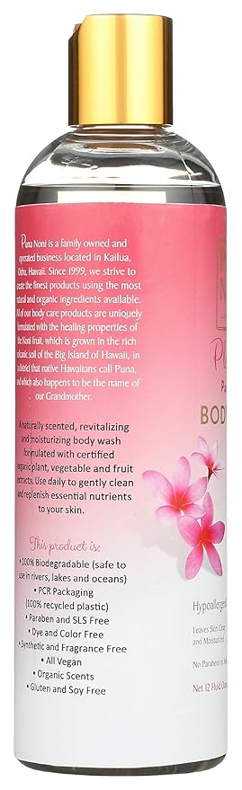 Puna Noni Plumeria Body Wash 12 Fz