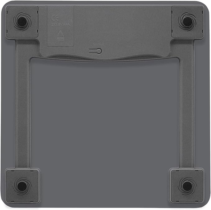 Taylor Glass Textured Paint Herringbone Design Digital Bathroom Scale Gray 5273274