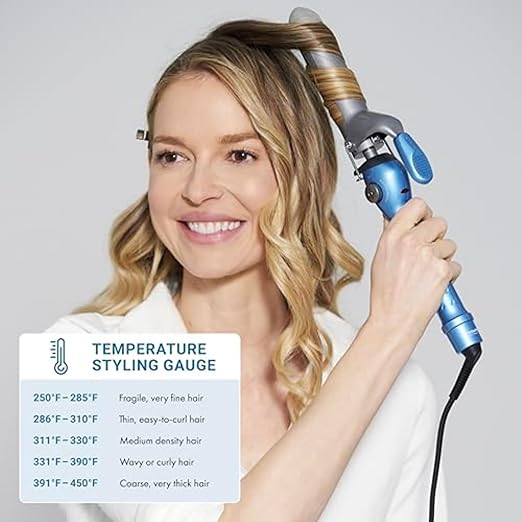 Nano Titanium Spring Curling Iron Professional Hair Wand Tool for Stylists Nano Titanium Technology for Tight Curls or Loose Waves