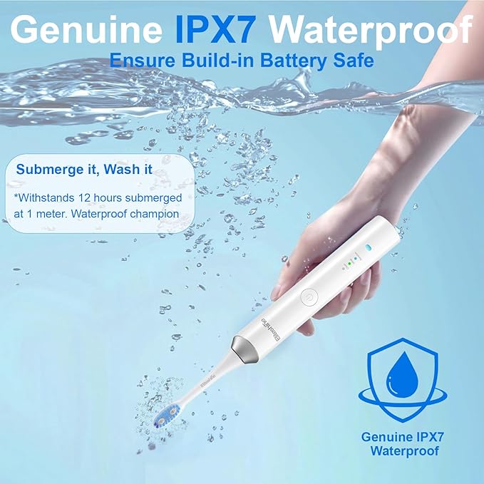 Sonic Electric Toothbrush for Adults and Teens5+Years Battery Life 48800 Quiet Operation RechargeableGenuine Waterproof Operated Powered Tooth BrushRelieveToothHealthProblems