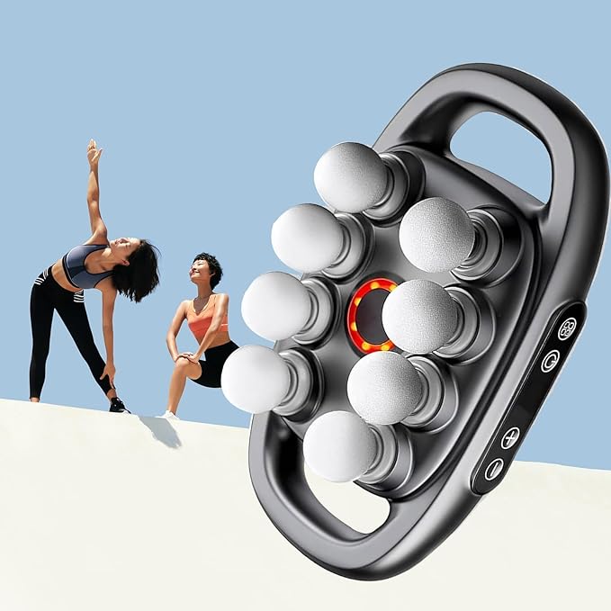 Portable Sport Massager16-Drive 8-Head Massage Gun SetMassage Gun Deep TissueQuiet Muscle Massage Gun for Deep Tissue Back Shoulders Legs Pain Relief (8/16-Head)(8 Heads)