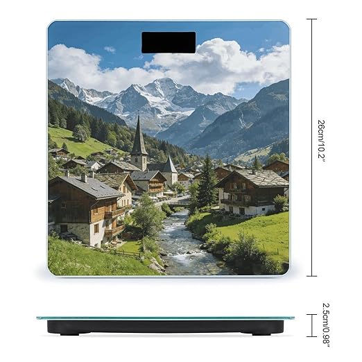 Morzine Smart Scale for Body Weight Digital Bathroom Scale Toughened Glass Weight Scale with Large LCD Backlight Display High Precision Scales Weighing Machine