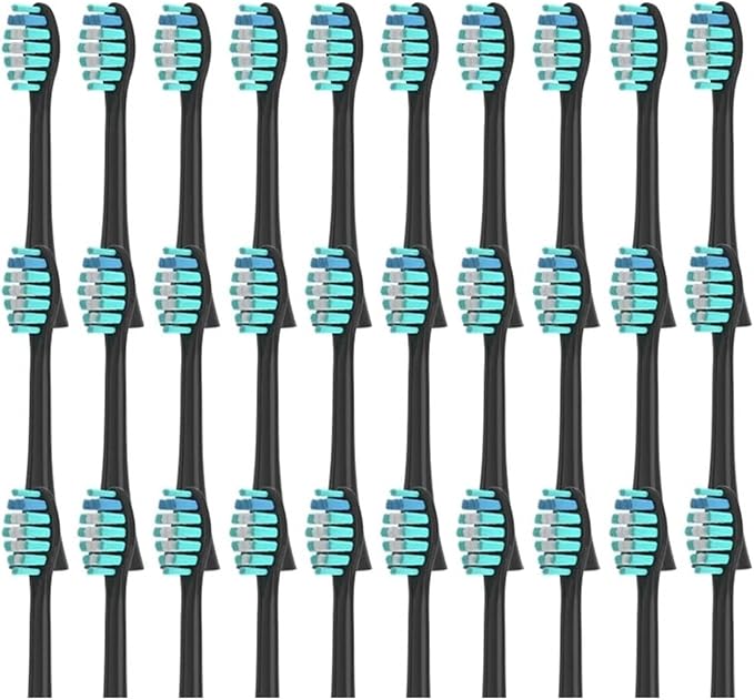 20/50/100 Pieces Toothbrush Heads Compatible for Apiyoo P7/Y8/SVP/Moon Electric Heads Vacuum Bristle Nozzle(100Black)