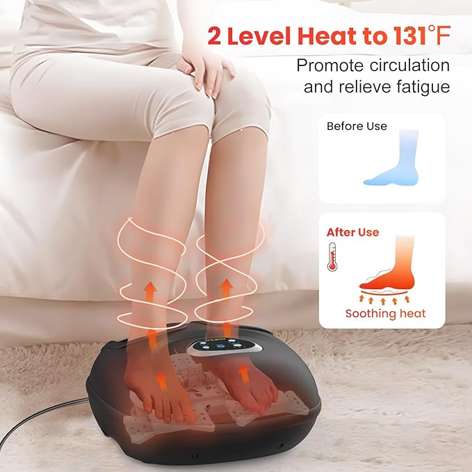 Foot Massager and Low Back Massager with Heat