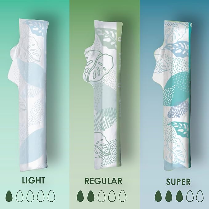 L. Cotton Tampons Regular/Super Absorbency Multipack Free from Chlorine Bleaching Pesticides Fragrances or Dyes 42 Count x 2 Packs (84 Count Total)