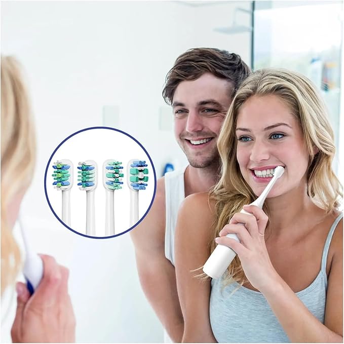 4/8/12/16PCS Replacement Toothbrush Heads ForCompatible for Phili Sonic Care C3 Premium Plaque Control 9044/65 G3 Gum 9054/65(12pcs)