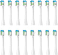 Replacement Toothbrush Heads Compatible for Nandme Nx8000 Sonic Electric Soft Bristle Tooth Brush Head4/8/16PCS(16pcs White)