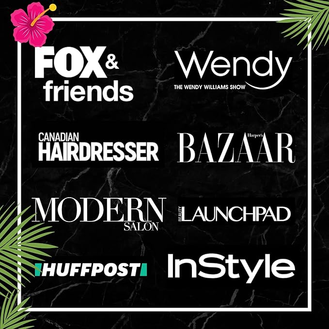 Paul Brown Hawaii Pro Nano Titanium Hair Straightener for Thin to Thick Hair Premium Titanium Plate Flat Iron Creates Silky Smooth Hair Finish Home and Professional Salon