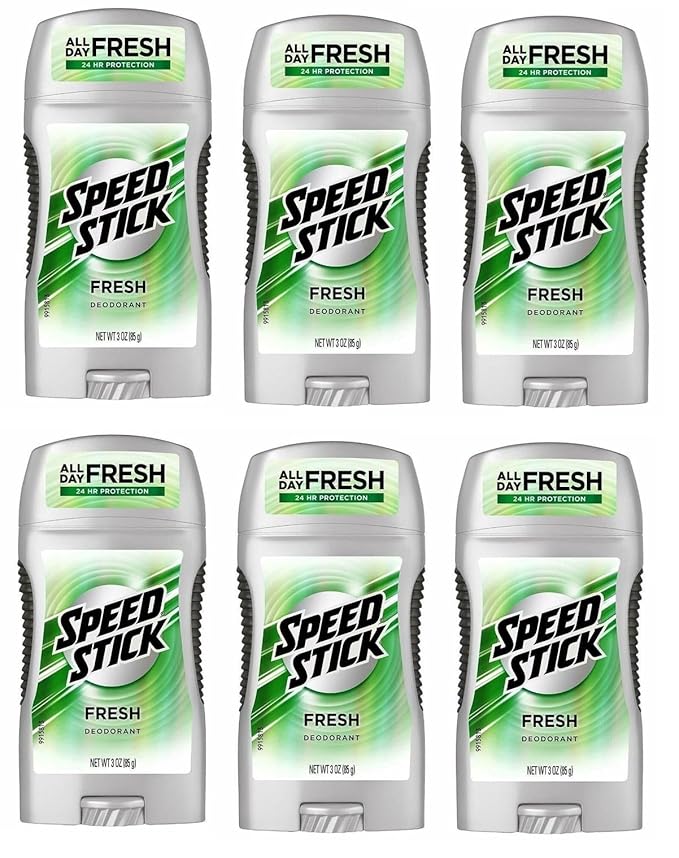 Mennen Speed Stick Deodorant for Men Fresh 3 Oz Pack of 6