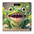 Frog with Mouth Open Cartoon Bathroom Scale for Body Weight Bathroom Weighing Scales with Back Lit LED Display Sturdy Tempered Glass Body Weight Bathroom Scale 400lb Weighing