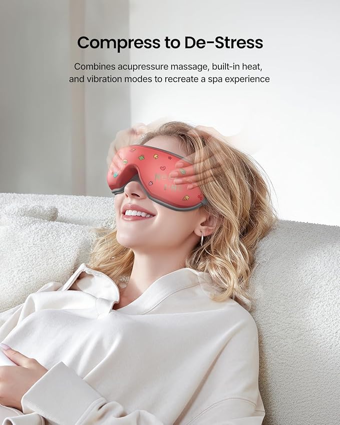RENPHO Eye Massager with Heat Mothers Day Birthday Gifts for Mom Women Men Her Eye Mask for MigraineSleep Mask for Dry Eyes Relax Reduce Strain for Men Dad Eyeris 1