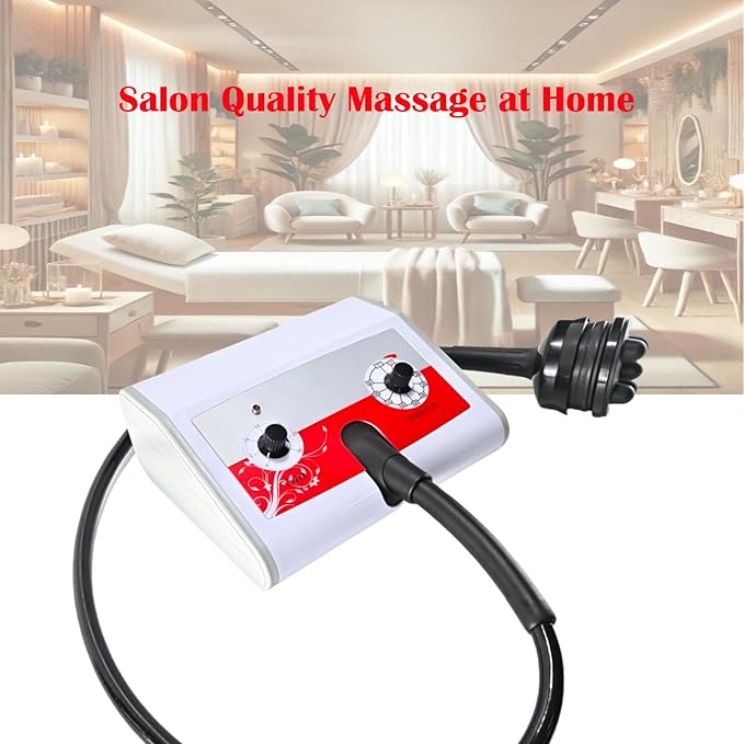 Cellulite Massager Electric Vibrating Professional – with 5 Interchangeable Heads Deep Tissue Relief Muscle Relaxation Durable Design for Salon &amp Home Use