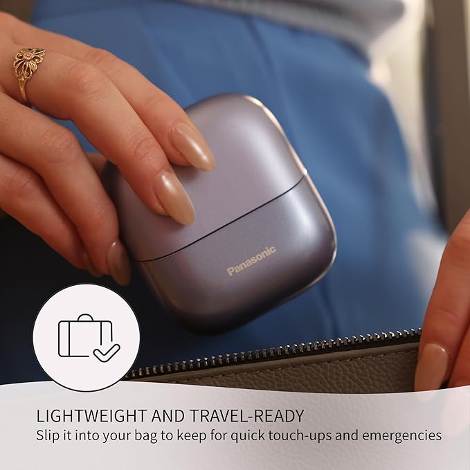 Panasonic Swipe Right Travel Shaver for Women Portable Electric Razor with USB-C Charging 3-Blade Cutting System for Dry or Wet Use - ES-CM3A-V