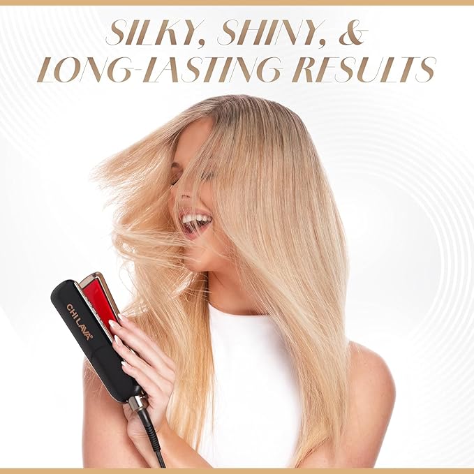 CHI Lava MiniStyler &amp CHI 44 Iron Guard (2 Oz) Gift Duo Ceramic Hair Straightener for Long-Lasting Shine Perfect for Daily Use &amp Travel 1.5” Iron