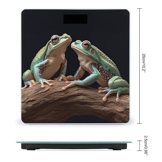 Two Frogs Bathroom Scale Ultra-Bright Liquid Crystal Screen Weight Scale Accurate Bathroom Body Scales for Body Weight Bathroom Pet Home Bedroom Gift-Giving