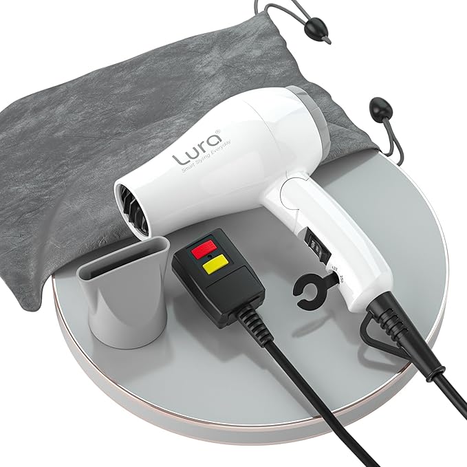 Foldable Hair Dryer and Dual Voltage Hair Dryer Brush