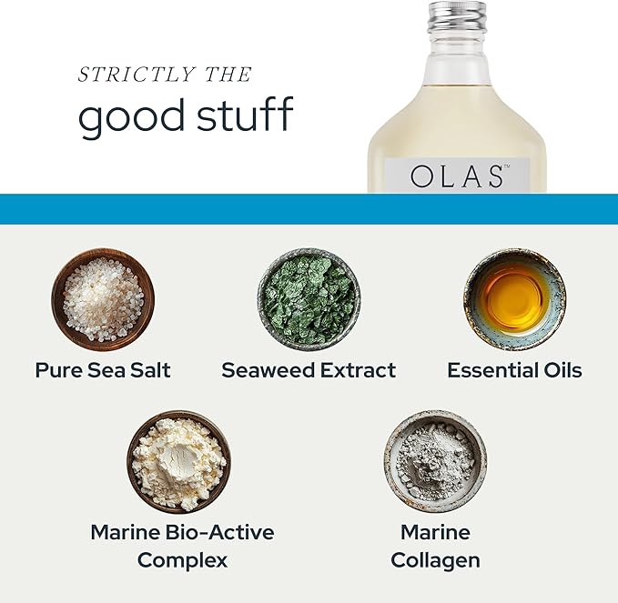 Olas Alcohol Free Mouthwash &amp Oral Rinse - Marine Bio-Active Mouth Rinse With Essential Oils &amp Antioxidants for a Healthy Oral Microbiome - Fluoride Free Natural Mouthwash (200 ml)