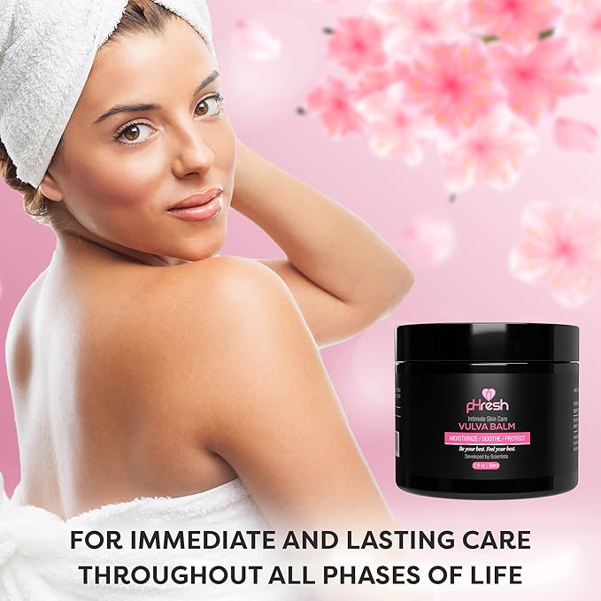 Feminine Care Vaginal Balm – Organic Soothing Vulva Topical for Women – Deeply Moisturizing Anti Itch Balm for Sensitive Skin – No Gluten No Parabens – Gentle Formula Intimate