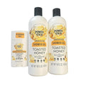 Power Stick Limited Edition Toasted Honey Shower Gel and Aluminum-Free Deodorant Bundle 3 Piece Set with Golden Honey and Vanilla