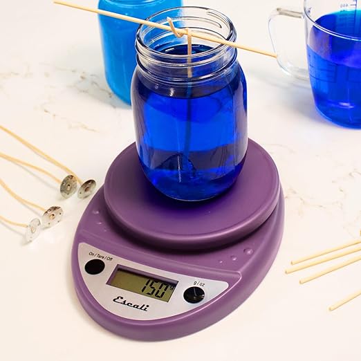 Escali Primo Digital Food Scale Multi-Functional Kitchen Scale and Baking Scale for Precise Weight Measuring and Portion Control 8.5 x 6 x 1.5 inches Lavender