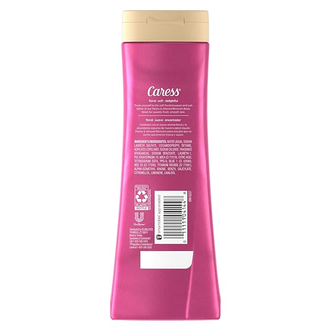 Caress Body Wash With Silk Extract For Noticeably Silky Soft Skin Daily Silk Body Soap With White Peach &amp Orange Blossom 20 fl oz 4 pack &amp Moisturizing Peony &amp Almond Blossom Body Wash Fo