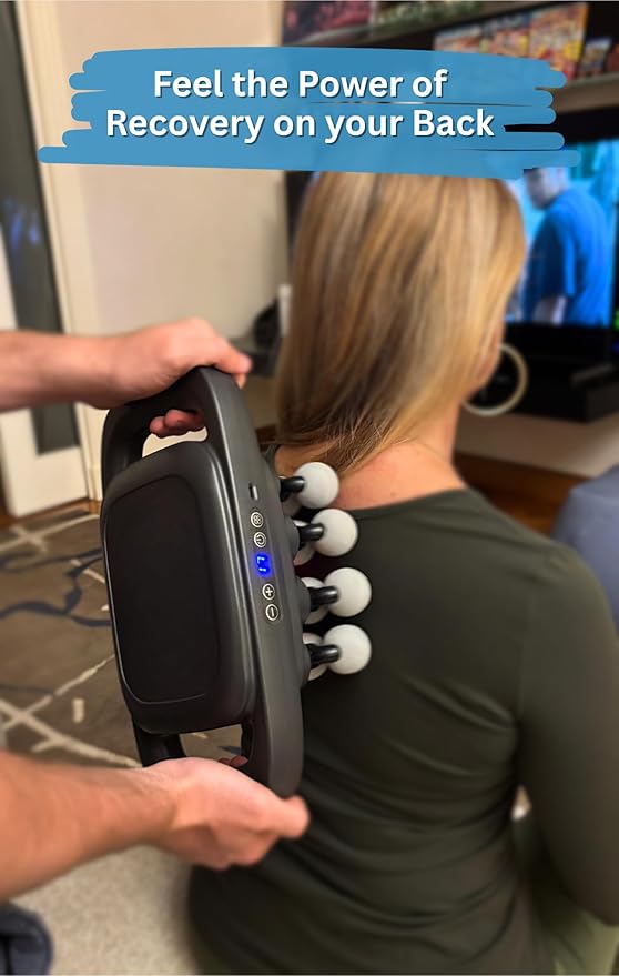 LEVILO 8 Head Massage Gun Deep Tissue for Neck Shoulder Back Massager – Massage Gun Deep Tissue for Muscle Recovery – Quiet Portable &amp Powerful Full Body Tool – Ideal Gift for Men &amp Women