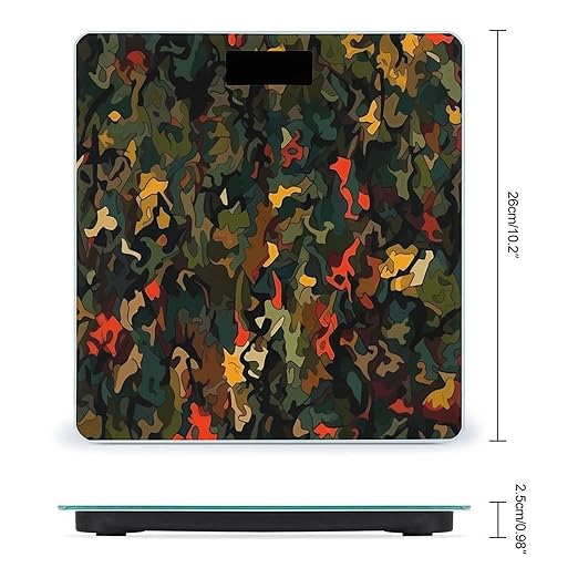 Rich Texture Pattern Bathroom Scale for Body Weight Bathroom Weighing Scale with Backlit LCD Display Highly Accurate Measures Weight Up to 180kg