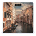 Beautiful Venice Canal View Bathroom Scale for Body Weight Bathroom Digital Electronic Weighing Scale with Back Lit LED Display Sturdy Tempered Glass Weight Watchers Scales 400lb