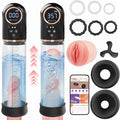 Penile Traction Device Condones 6X Suction &amp Pumping Training Device Bigger &amp Harder &amp Longer Y324* (Black + Gold)