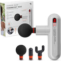 Sharper Image Powerboost Move - Mini Percussion Massage Gun| 4 Attachments 4 Speeds FSA Eligible| Full Body Back &amp Shoulder Massager| Deep Tissue Muscle Recovery| Portable Pain Relief Massage To
