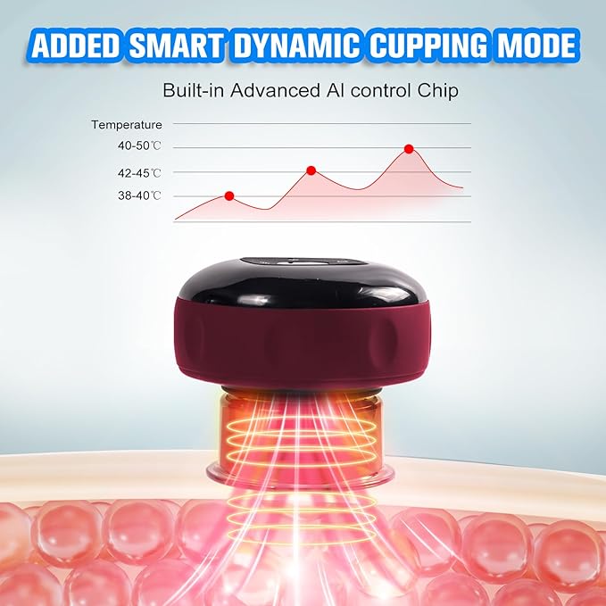 Cupping Kit for Massage (Red)