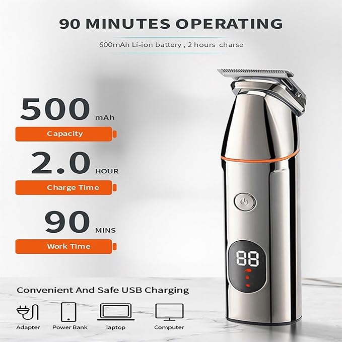 BAHREL Beard Trimmer for Men All in One Mens Beard Grooming Kit IPX7 Washable Mustache Nose Hair Trimmer Foil Trimmer &amp Body Shaver Electric Razor for Men Gifts (Color : Gold)