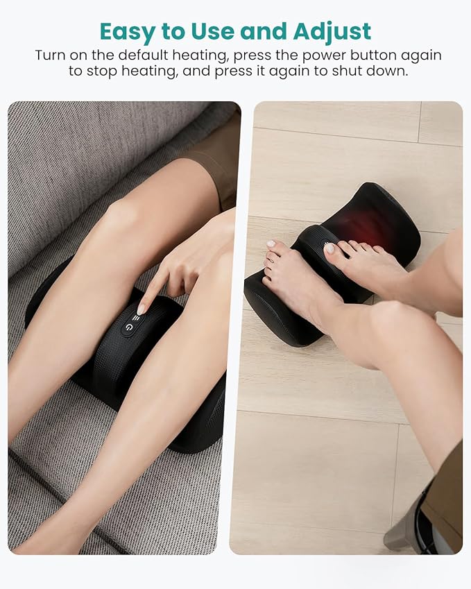 Nekteck Foot Massager with Heat Neck Massager for Pain Relief Deep Tissue