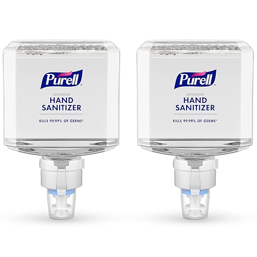 PURELL Advanced Hand Sanitizer Foam Clean Scent 1200 mL Refill for PURELL ES8 Automatic Hand Sanitizer Dispenser (Pack of 2) - 7753-02