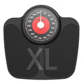 Adamson A23 Scales for Body Weight - Up to 350 LB - New Version - Anti-Skid Rubber Surface Extra Large Numbers - High Precision Bathroom Scale Analog - Durable with 20-Year Assurance