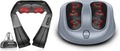Nekteck Shiatsu Neck and Back Massager with Soothing Heat and Storage Bag Shiatsu Foot Massager