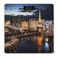 Las Vegas Night View Scale for Body Weight High Precision Digital Weight Scales with LCD Display Anti-Slip Sturdy Slim Tempered Glass Bathroom Scale for Home Use